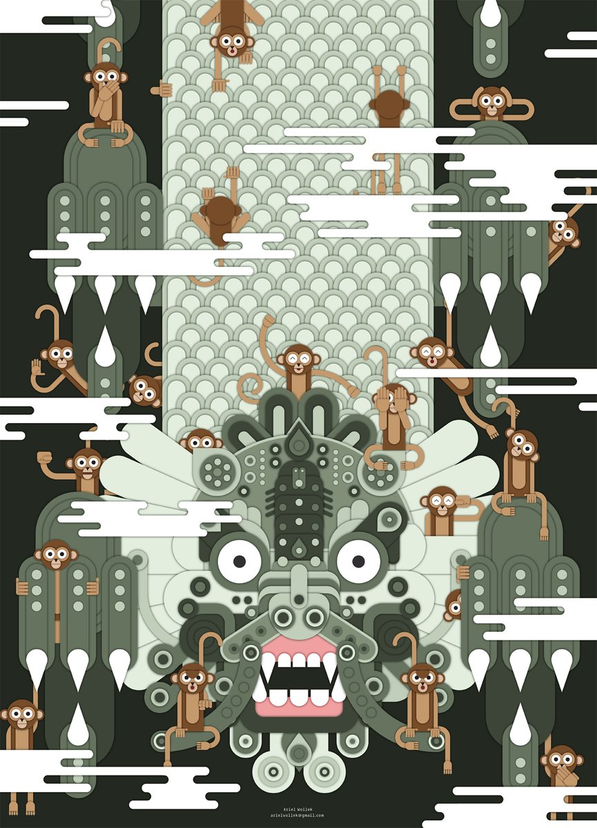 GM! This poster is part of my graduation project from almost 8 years ago! and I still love it 😋 
#dragons #illustration #geometricart #geometric #NFT #NFTCommumity #Monkeys