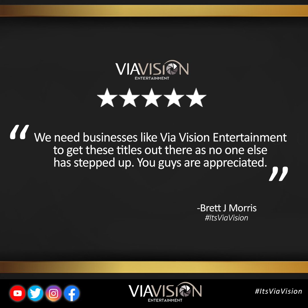 viavisionent's tweet photo. Thank you, Brett - you made our day!
#ItsViaVision https://t.co/p2SV3Rfasz