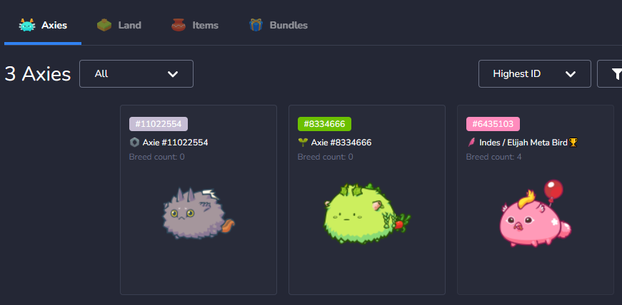 Anyone still looking for Axie Scholarship?
Now looking for scholar that can handle this team 50/50 share, payout when you like (consider 15 days cooldown per $SLP claim)
Just DM me possible plays for this team, I'll pick from there, I'll choose by tomorrow.
That's all!