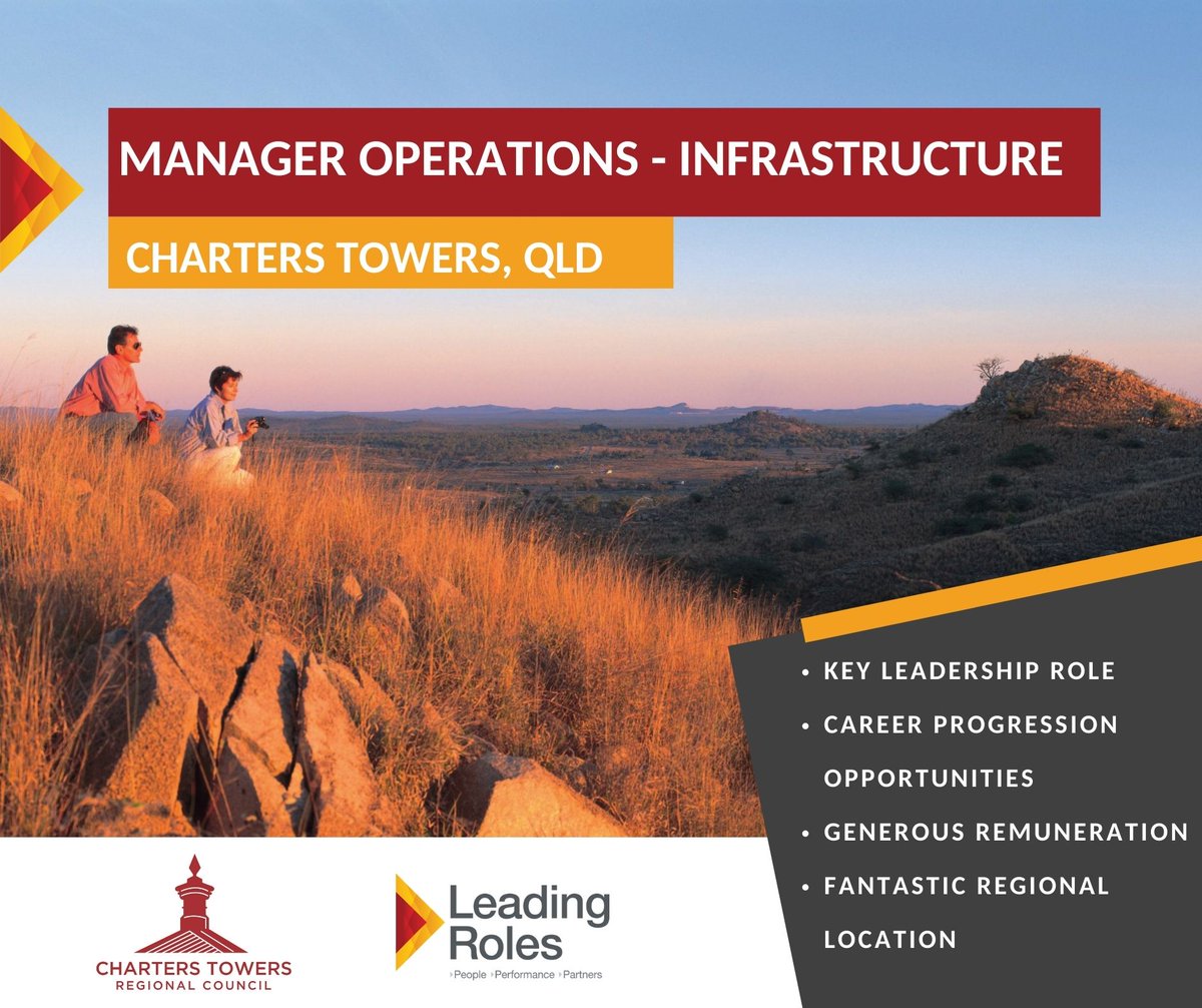 LeadingRoles's tweet photo. @ChartersTowersRegionalCouncil is seeking an experienced and decisive leader to manage Council's Roads, Drainage, and Open Space business units.

Experience in a similar #infrastructure role for #localgovernment required.

Find out more and apply at https://t.co/MnYMCGQIPJ https://t.co/xAi9GUcsSH