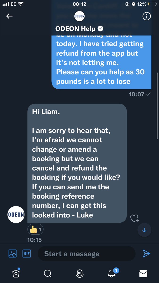 liampaynehome's tweet photo. @ODEONHelp still waiting for help :( very disappointed especially at this current time:( https://t.co/MIIl8E41Zt