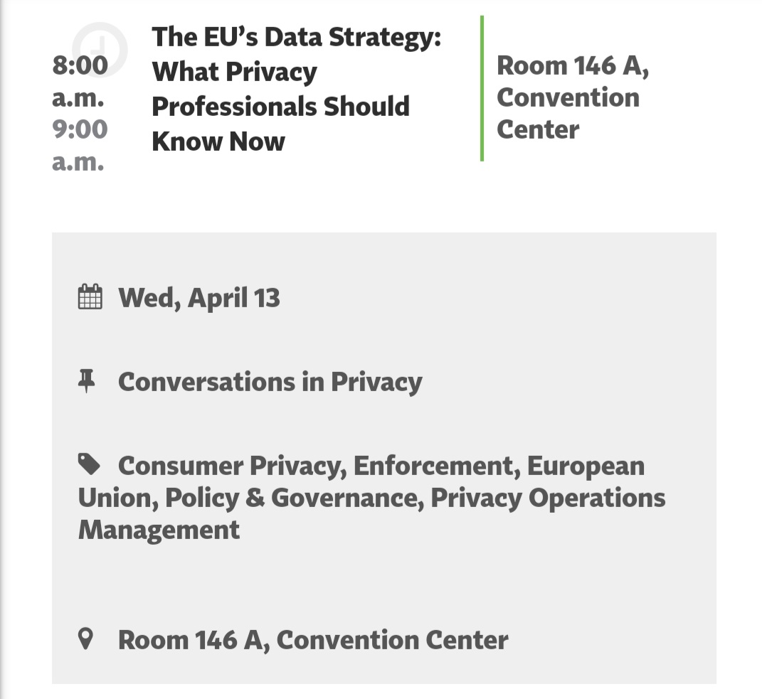 IsabelleRoccia's tweet image. #GPS22 attendees! Hoping to see you for our panel on #EUDataStrategy with @anna_colaps @eu_edps @simcd @zoominfo and Ken Propp @AtlanticCouncil. ☕️ Join us on Wednesday 8am!