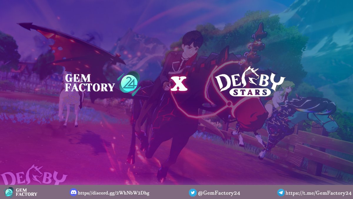 GemFactory (@gemfactory24) on Twitter photo Genesis Derby Horse NFT supply of 10,000 of which 100 is Unique Horses
优质白名单
Giveaway x5 WL
Mint Price: 5 Luna
Mint Amount : 4000 Horses
Mint Date: Early May
1⃣Follow <a href="/DerbyStars_HQ/">Derby Stars</a> & <a href="/GemFactory24/">GemFactory</a>
2⃣Like & Rt
3️⃣Join discord.gg/derbystars
⏰24 Genesis Derby Horse NFT supply of 10,000 of which 100 is Unique Horses
优质白名单
Giveaway x5 WL
Mint Price: 5 Luna
Mint Amount : 4000 Horses
Mint Date: Early May
1⃣Follow <a href="/DerbyStars_HQ/">Derby Stars</a> & <a href="/GemFactory24/">GemFactory</a>
2⃣Like & Rt
3️⃣Join discord.gg/derbystars
⏰24