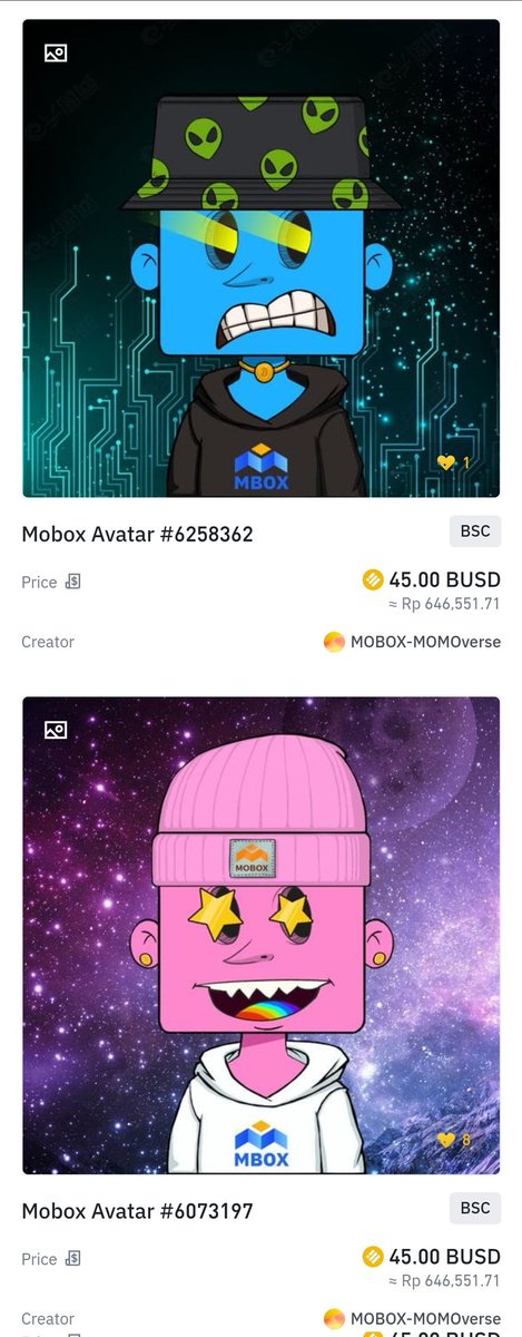 krezbtc's tweet photo. Reminder sir 👀 
Available on Binance Market NFT 🤙

#NFTs #NFTGiveaway #MOBOX #BinanceNFT #BinanceBlockchainWeek #BNB #BNBchain #BSC #BITCOIN #cryptocurrency #Cryptoart #art #collectibles https://t.co/edUkzsAVcT