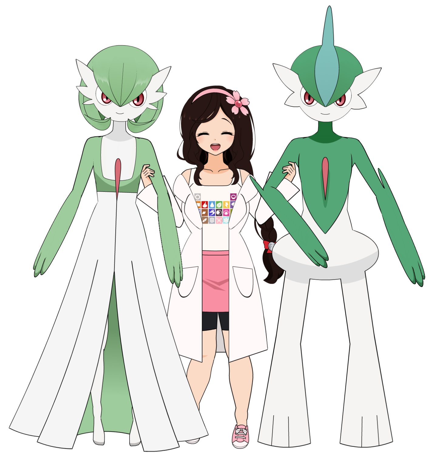 SakuraRoseLily on X: Gardevoir and Gallade! To Embrace and Protect! So  wonderful, but so tough to make ;<; #みんなの着せ替え t.coGCUkzQFKOM  X