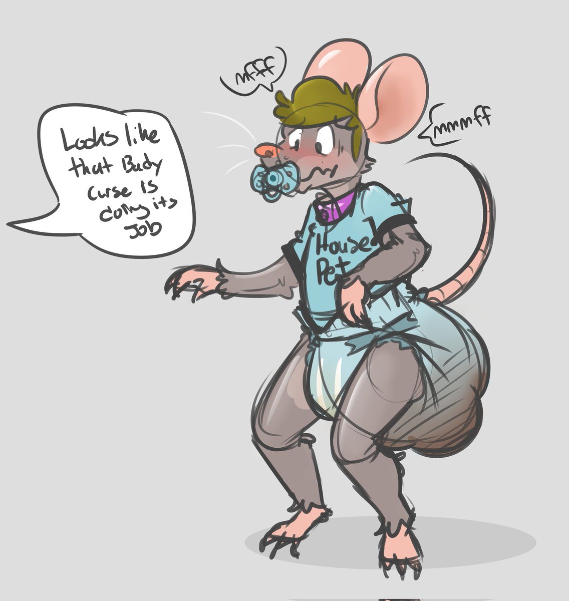 Diapered House Pet tweet media