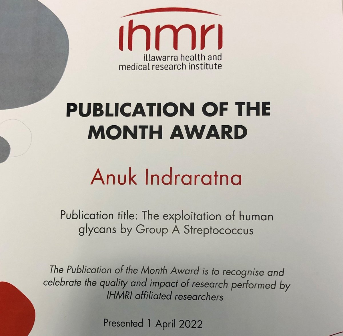 Anuk_Indra's tweet photo. My review on Group A Strep and human glycans won Publication of the Month! 
We have also been featured in #FEMSmicroBlog. A succinct and hopefully informative synopsis of the review.
https://t.co/sQilRuajr8 https://t.co/1jFSBcZusZ