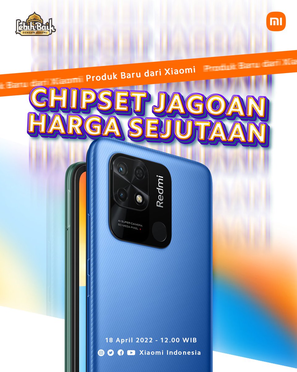 XiaomiIndonesia's tweet photo. Pengumuman pengumuman, sebentar lagi si Hape Jagoan bakal datang, Redmi 10C, si Chipset Cepet Harga Sejutaan !

Si Jagoan akan hadir dengan berbagai spek dan fitur yang cakep, cetar, cling, pasti cuan dan tentunya cucok harganya! ... https://t.co/1uo2FHv0c3