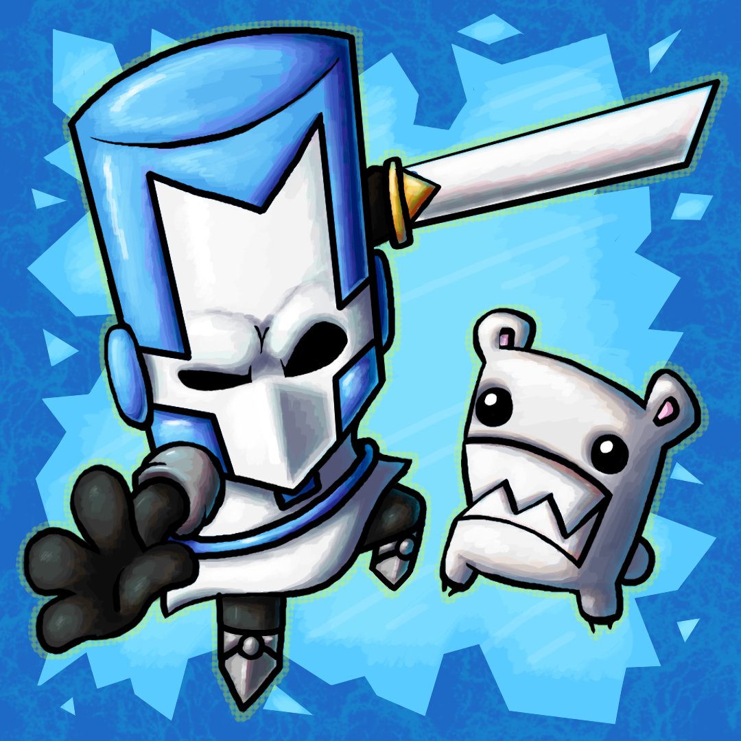 Castle Crashers Blue Knight Drawing