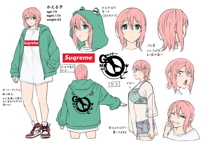 私のキャラクターのキャラ表です
この2人の絵や漫画を中心に描いていきます 