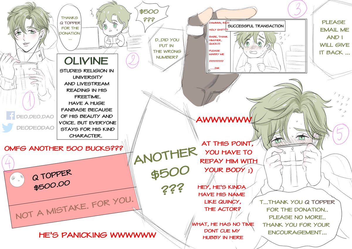 deodeodao's tweet photo. Guys guys, listen!!! 
How about Quincy x Olivine (Actor x Streamer AU) 😤😤😤
Kyaaaa 😆😆😆😆
#NUcarnival #NUカーニバル #Olivine #Quincy #QuincyOlivine #QuinOli https://t.co/acULU2eQGO