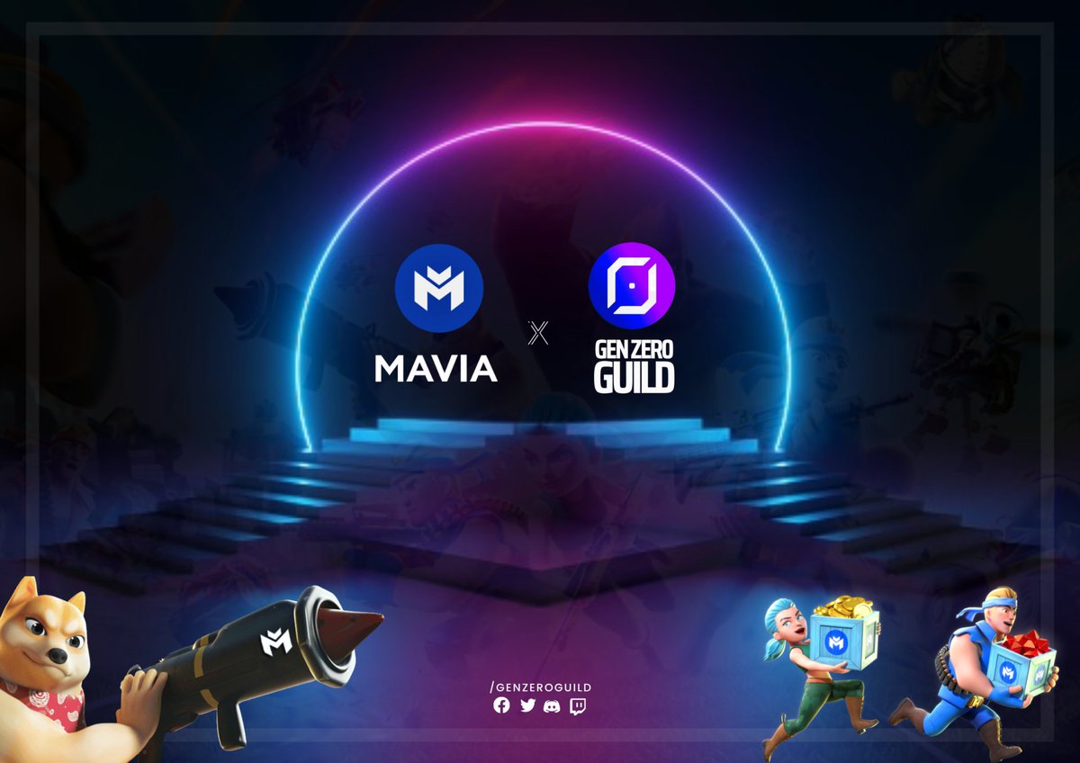 genzeroguild's tweet photo. We’re excited to announce our partnership with @MaviaGame 🤝

As the most anticipated P&amp;E MMO strategy game this year, we can’t wait to build our GZG army and livestream our raids.⚔️🛡

The Mavia team have equipped us with our bases and we’re now ready to... 

Fight. For. Ruby.♦️ https://t.co/ygr1IrGzOq