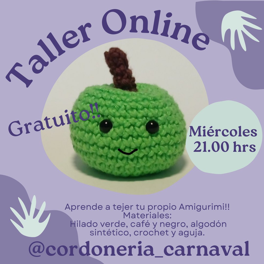 CarnavalLanas's tweet photo. Si te gusta tejer, este taller es para ti!! https://t.co/S0RkWRbqw6