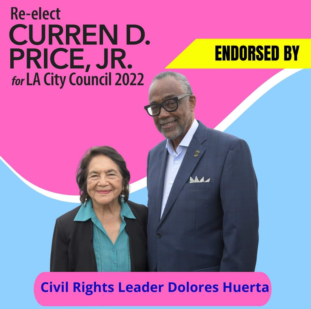CurrenDPriceJr9's tweet photo. I am honored to announce the endorsement of civil rights leader and labor icon @DoloresHuerta. Today is Dolores Huerta Day in California which makes this endorsement extra special.  Si se Puede! HBD!
Co-founder of the @UFWupdates, Dolores is one of the most influential..... https://t.co/Gfie6aI7vF