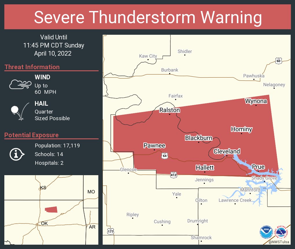 NWS Severe Tstorm on Twitter "Severe Thunderstorm Warning including