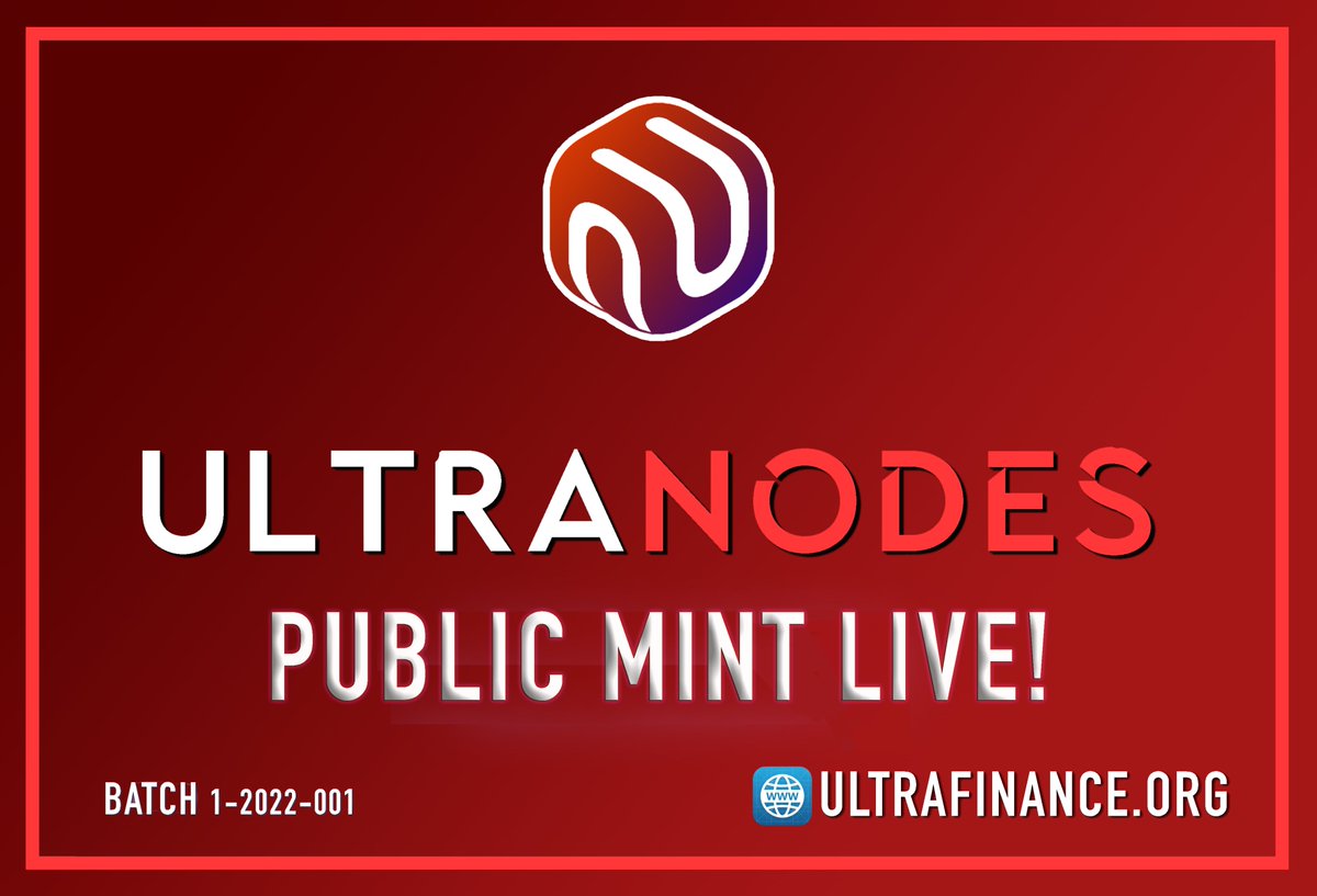 ⭐️ Public Mint LIVE ⭐️

▶️ sale.ultrafinance.org

#NaaS #DeFi #AVAX #Avalanche #cryptocurrency #Cryptos #ultratwitteragf $ULTRA $AVAX $ETH $BSC