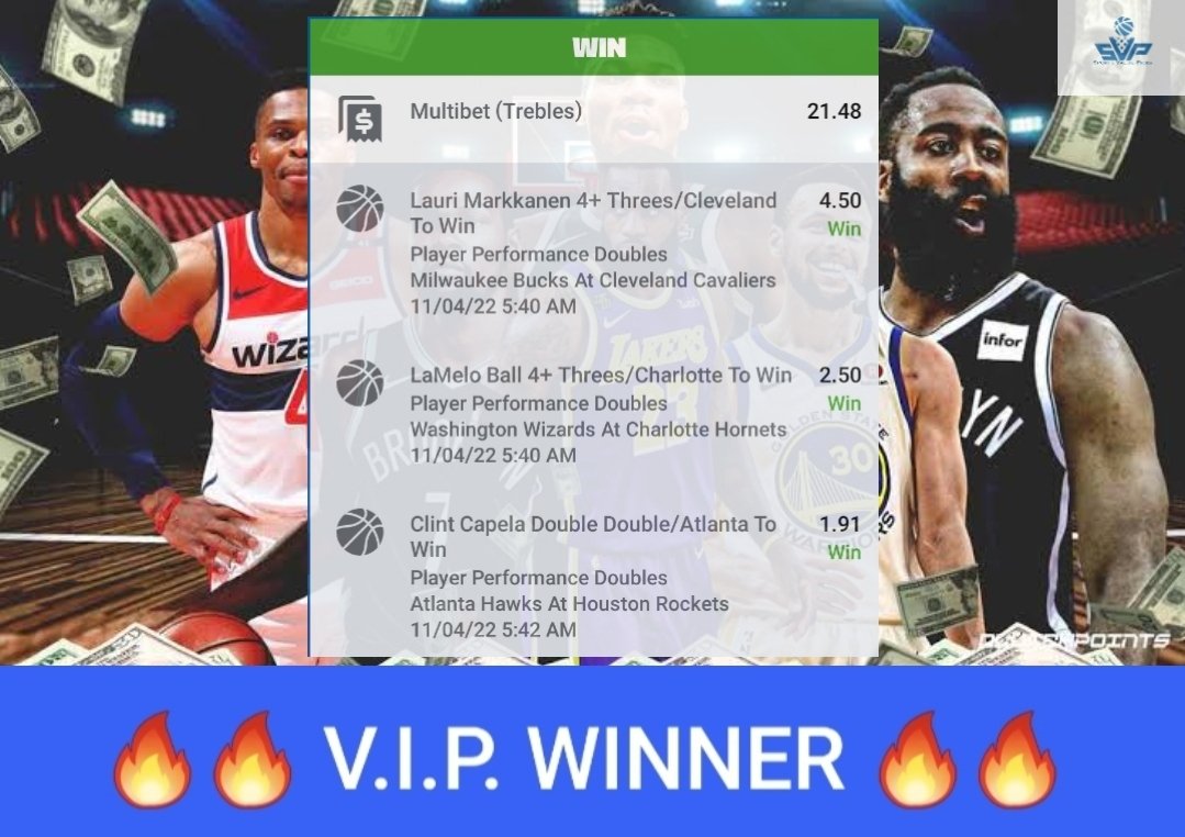 SportsValuePick's tweet photo. 🔥🔥🔥LET'S GO!!!

👀Another monster day!!

✅Tatum 5+ 3s $6
✅Mitchell 14+ assists $20
✅Coffeey 25+ points $12
✅Coffeey 5+ 3s $8
✅Multi $21
✅Doubles Multi $160

Join the discord for playoffs: https://t.co/OFwiMLcuhw

#NBA #NBATwitter #GamblingTwitter https://t.co/QhJakZjcSM