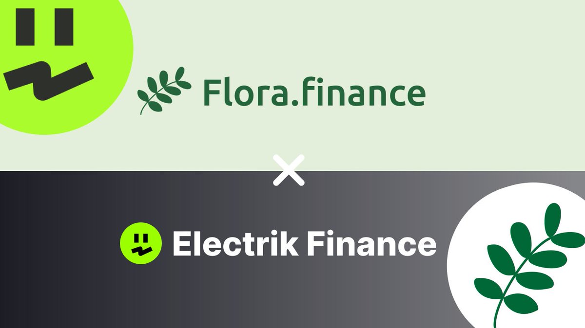 ⚡️[Electrik Finance X Flora Finance]⚡️

일렉트릭의 8번째 파트너쉽,
@flora_finance를 소개합니다

Flora Finance는 Staking, ETF, Option, IDO 등 다양한 크립토 금융상품을 출시할 예정인 신생 프로토콜입니다.
양사는 이번 파트너쉽을 통해 다양한 시너지를 보여드릴 예정입니다

Thanks, Flora!