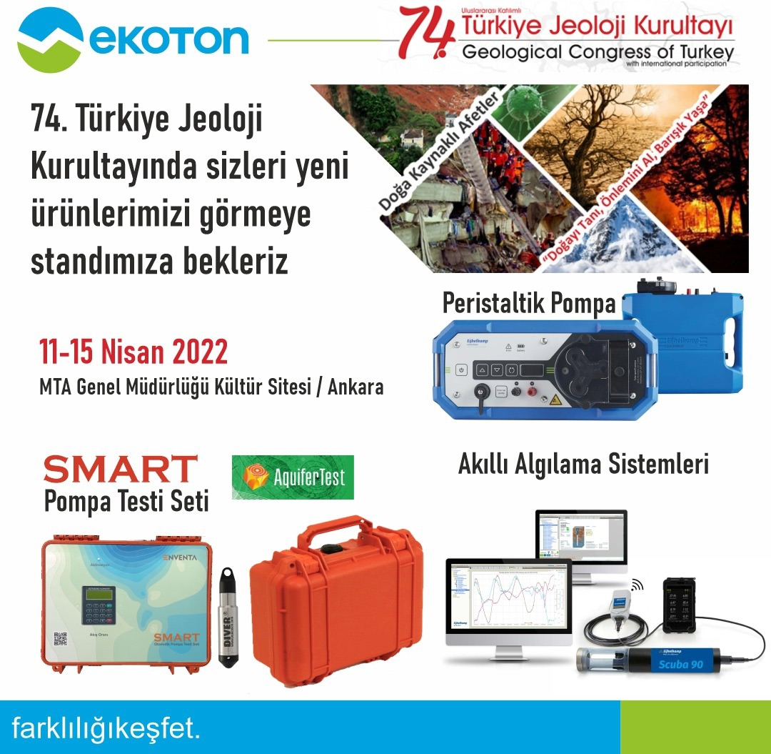 74. Türkiye Jeoloji Kurultayı’nda sizleri yeni ürünlerimizi görmeye standımıza bekliyoruz.