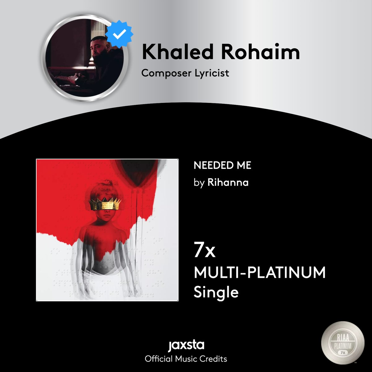 vnlasx's tweet photo. 🔥💿🎵 Use our latest #JaxstaPlus feature to proudly show off your achievements! Creatives can now automate and share a digital plaque of @RIAA Certifications, @RecordingAcad Award wins and nominations directly from their Jaxsta Profile!

🏆 Learn more: https://t.co/4ZRZkWSz4j https://t.co/Qz1n4iDjwC
