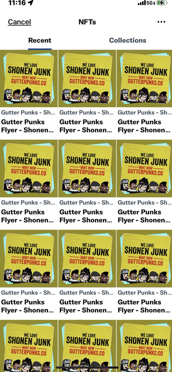 web3spaghetti's tweet photo. Not cool @gutterpunksnft so not cool I wouldn’t free mint one. Wtf is wrong with you people. #nftgarbage @opensea report https://t.co/bJApxRq74s