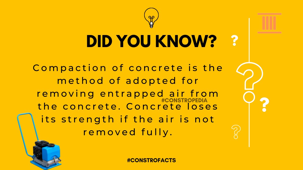constropedia's tweet image. Compaction of concrete
#constropedia #constrofacts #compaction #concrete #concrete #compaction #civilengineering