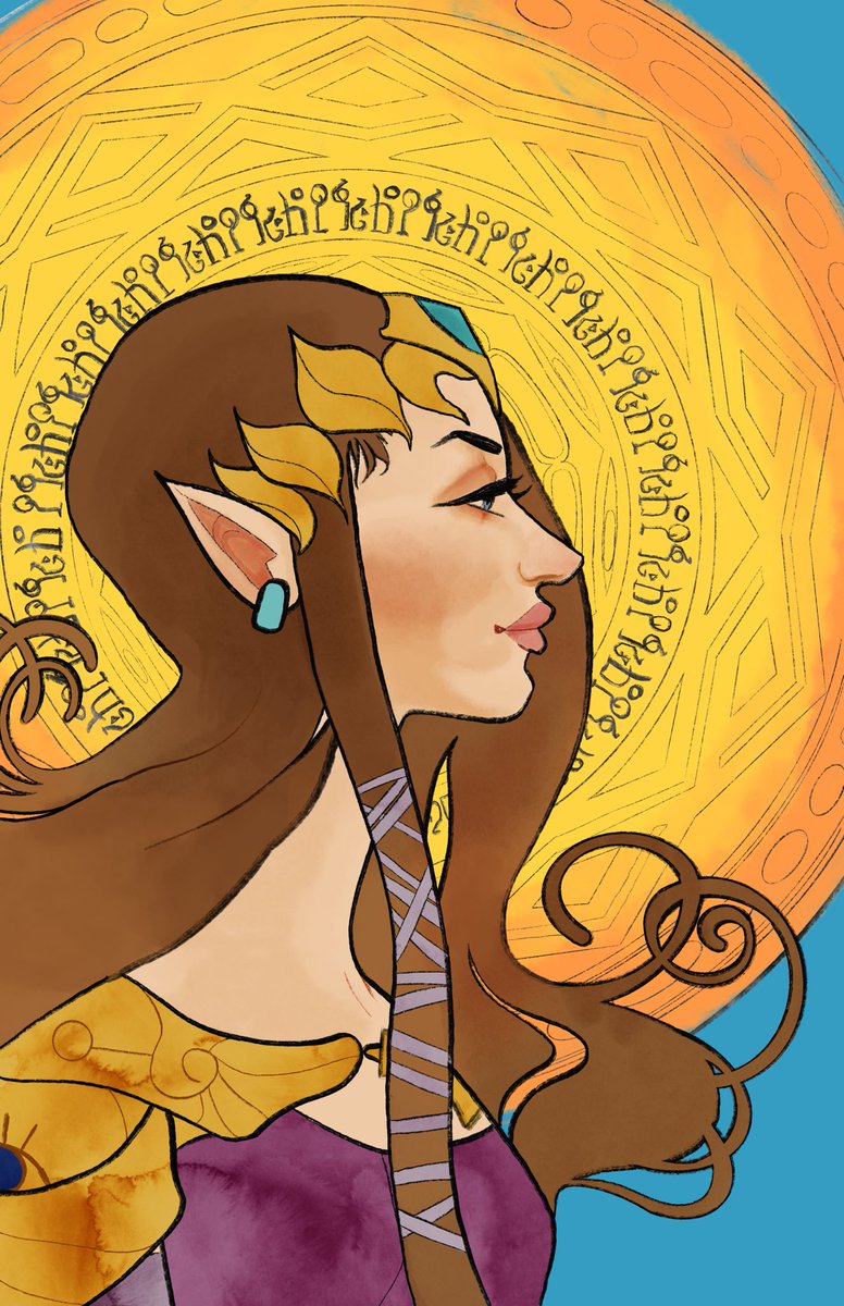 space_dva's tweet photo. #tloz #artnouveau #zelda #alphonsemucha https://t.co/vVjgHx0VKh