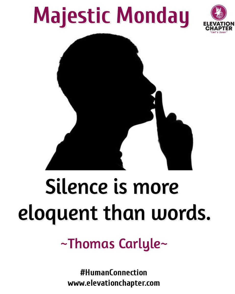 EcTeambuilding's tweet photo. Hey, don't be too #mouthy all the time.
Most times require you to be #silent.
Be silent.
#mondaythoughts #silence
#HumanConnection
#ElevationChapter https://t.co/RYaovWrKSk