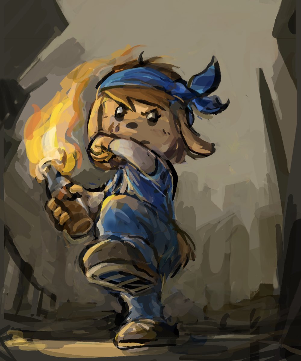 crocostyle_arts's tweet photo. Another dog OC, a gift art for a friend who I forgot if he even has a Twitter but I will definitely @ him if he does! https://t.co/WSuJ5QS9QY