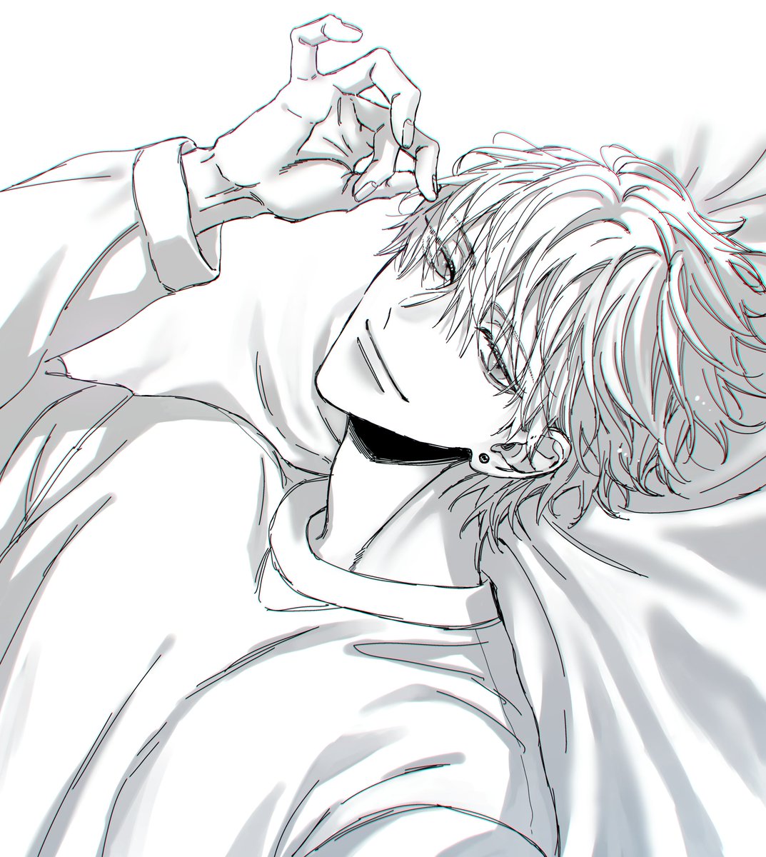 お返事待ちに描いた一重男子☺ 