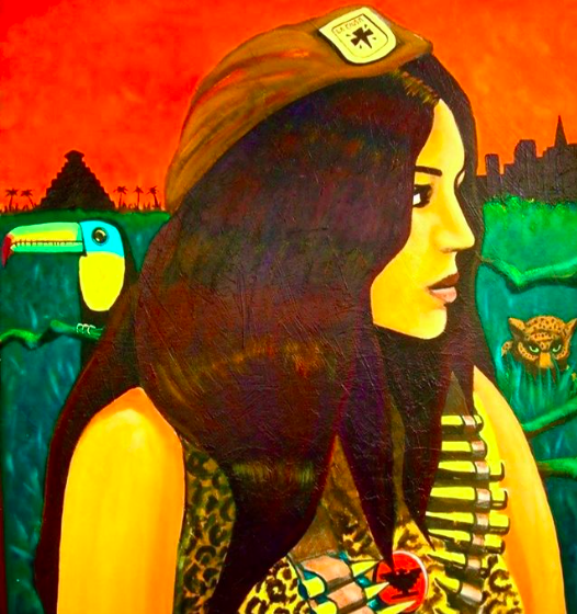 One of my favorite creations: "Chicana Mona Lisa"
5’x 6’ft acrylic on wood panel. 
#ChicanoArt #StreetArt #murals #Chingon #Chingones #Art #arte #Artists