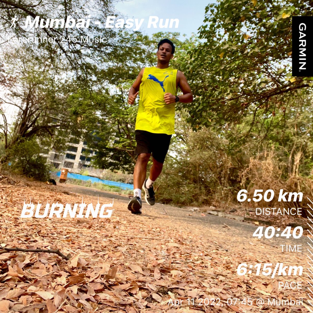 thehybridrunner's tweet photo. A thought 💭 
A run 🏃‍♂️ 
And you 💪
A great company 🎈
Don’t let in anything💚
Just enjoy ur #monday with falling🍃 
Though it’s crazy #humid 🥵 
A determined mind, conquer all 🌱
#runbydeepak #thoughts #running #runstreak #burning #fitnessmodel #fitindia #naturephotography #6kms https://t.co/YEIb7aQ4jV