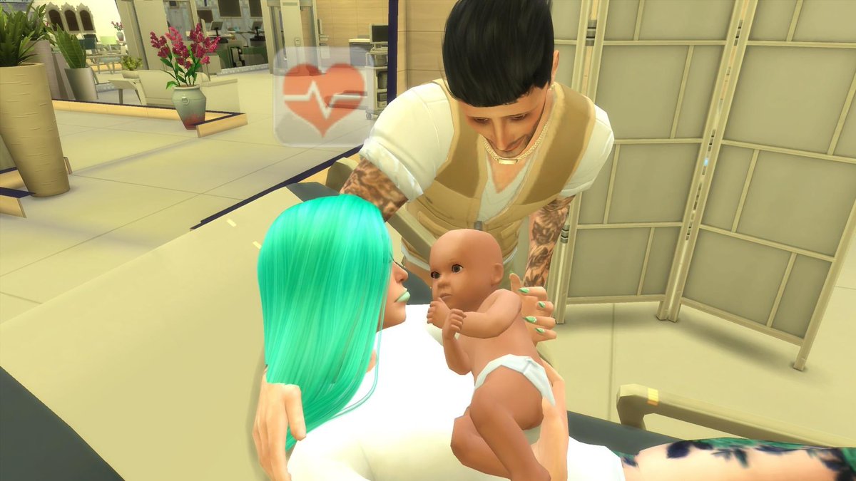 JasSoLovely90's tweet photo. My #notsoberry Mint sim had her baby girl!! @PandaSamaSims4 did so good with this mod, I’m speechless! Keep up the great work!! Congrats Olive & Dillon!! Hazel Marie Brunson is here!! 🥺😍❤️ #RealisticChildBirthMod #Sims4 https://t.co/JBN2iWz1Ec