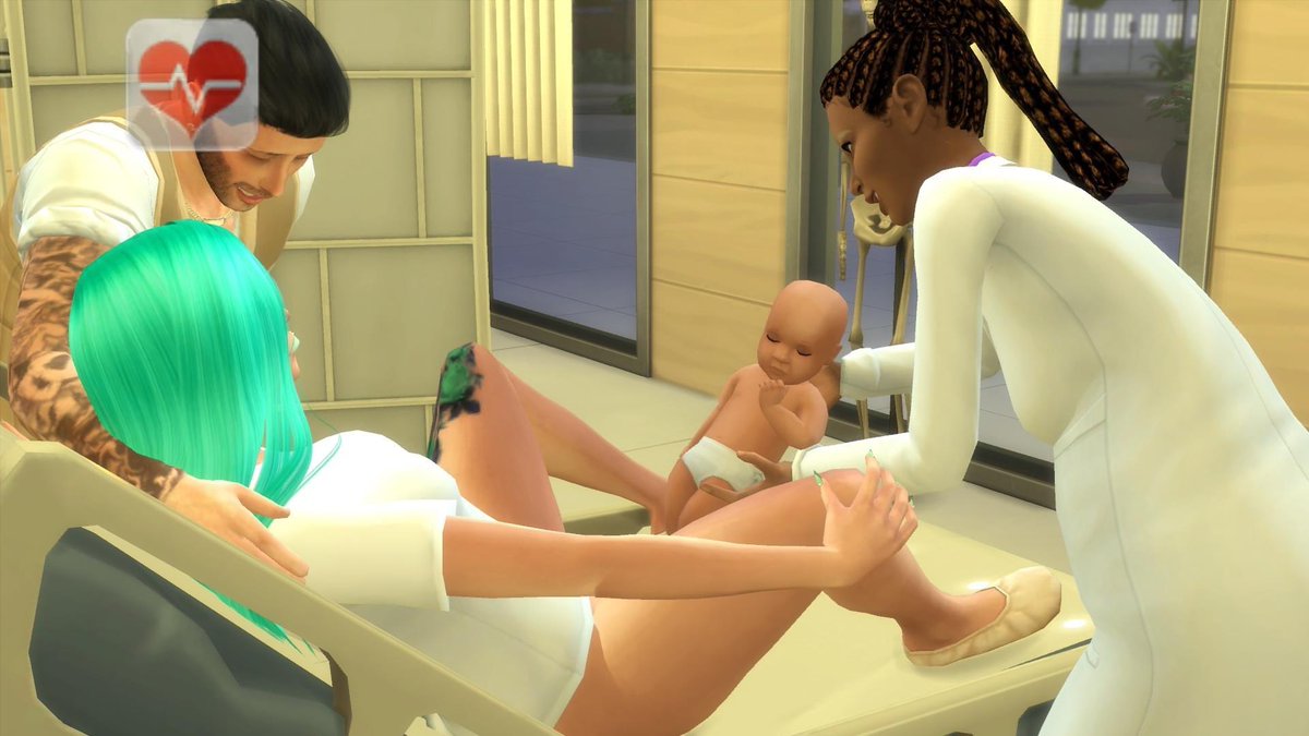 JasSoLovely90's tweet photo. My #notsoberry Mint sim had her baby girl!! @PandaSamaSims4 did so good with this mod, I’m speechless! Keep up the great work!! Congrats Olive & Dillon!! Hazel Marie Brunson is here!! 🥺😍❤️ #RealisticChildBirthMod #Sims4 https://t.co/JBN2iWz1Ec