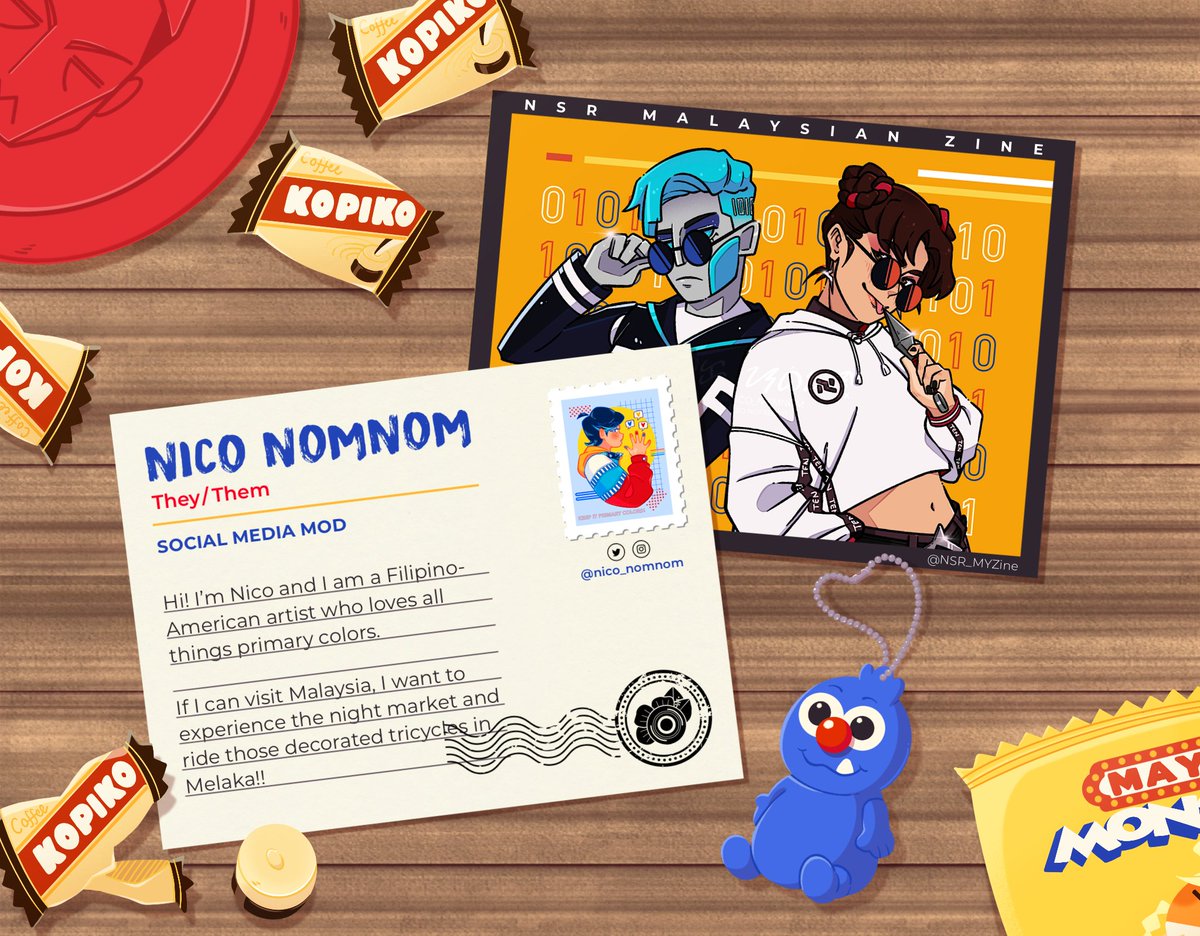 Demi Orang Kecik! OUT NOW 🌺🤘!! (@nsr_myzine) on Twitter photo 🎸 CONTRIBUTOR SPOTLIGHT 🥁
And last but not least for the mod crew, the face behind the social media shenanigans is primary colored mod <a href="/nico_nomnom/">Nico 🍉 back to slow cooking</a>!! 💙💛❤️
IG: @/nico_nomnom
#NSRMYZine 🎸 CONTRIBUTOR SPOTLIGHT 🥁
And last but not least for the mod crew, the face behind the social media shenanigans is primary colored mod <a href="/nico_nomnom/">Nico 🍉 back to slow cooking</a>!! 💙💛❤️
IG: @/nico_nomnom
#NSRMYZine