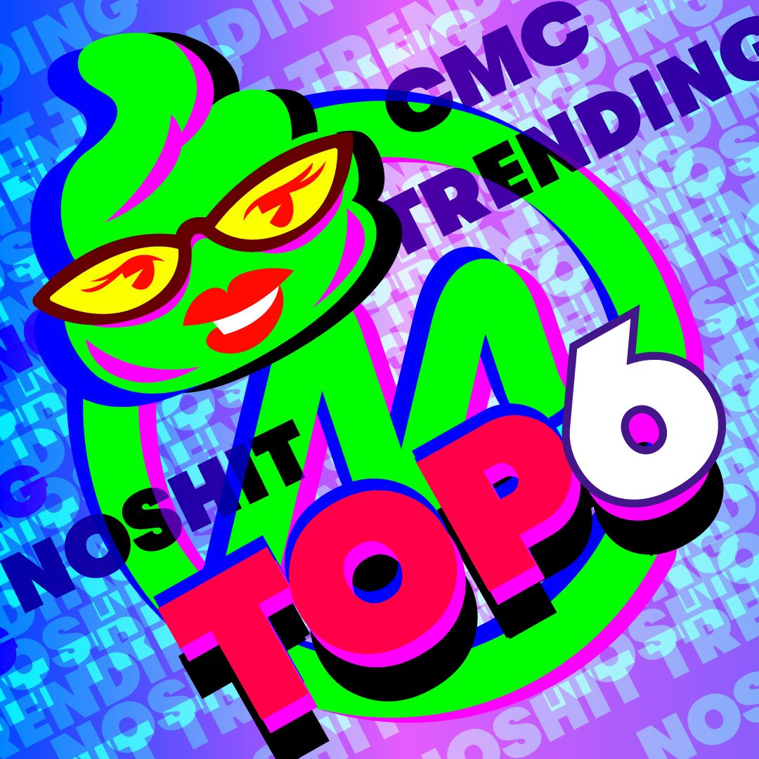 #NOSHIT is #TrendingNow on <a href="/CoinMarketCap/">CoinMarketCap</a>🚀💩

🌄#NFTWhitelist raffle starts @ 20:00 UTC
‼️Get ready to take your spot‼️

•NSH.ai Token Review Platform w/ 🤖#AI tools!
•#merch is Live🤎
•#dApp Games by end of April 🕹️

$NSH #NFT #NFTs #CryptoNews #BSCGems #btc