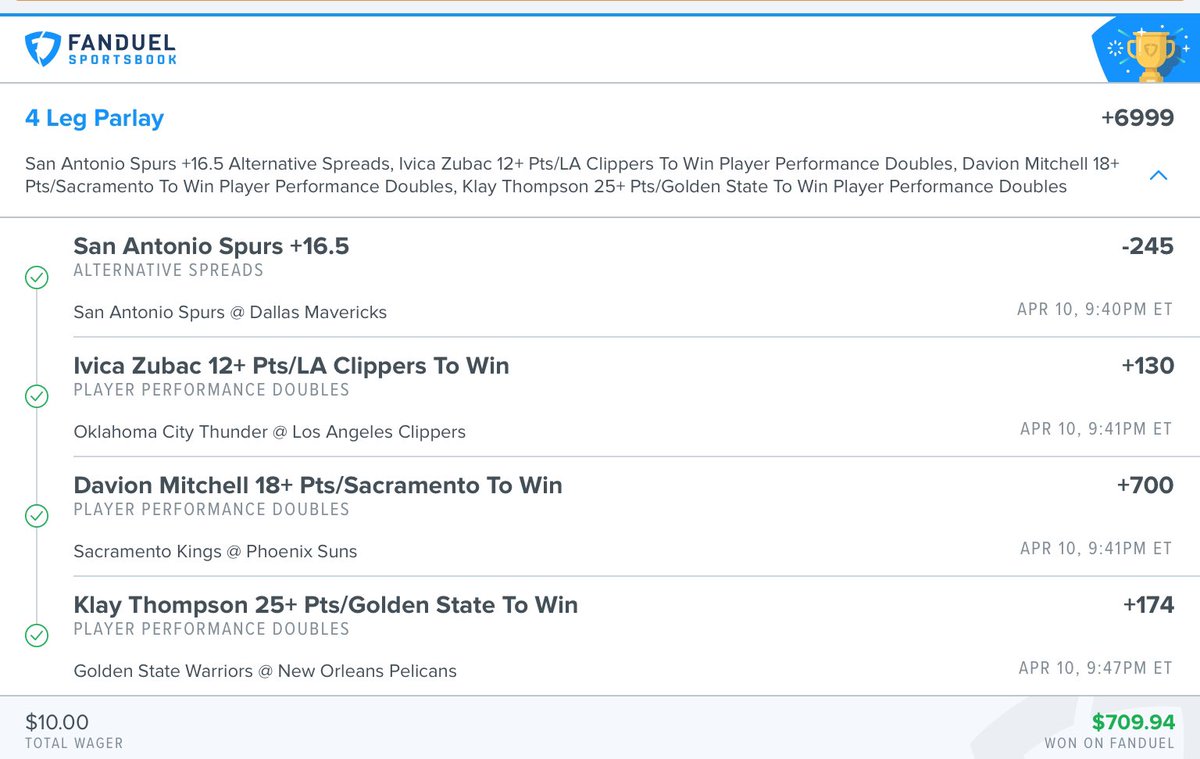 DarthSGP's tweet photo. +6999 💰 💰 💰 Nice cap to the nba regular season 😉 can’t believe davion got 6 points in last minute 10—> 710$$$ https://t.co/GCI74ot98R