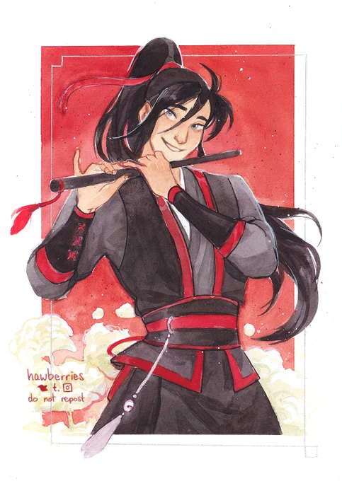 [mdzs • wangxian] figured i'd at least paint them to be fair, to pay my taxes 