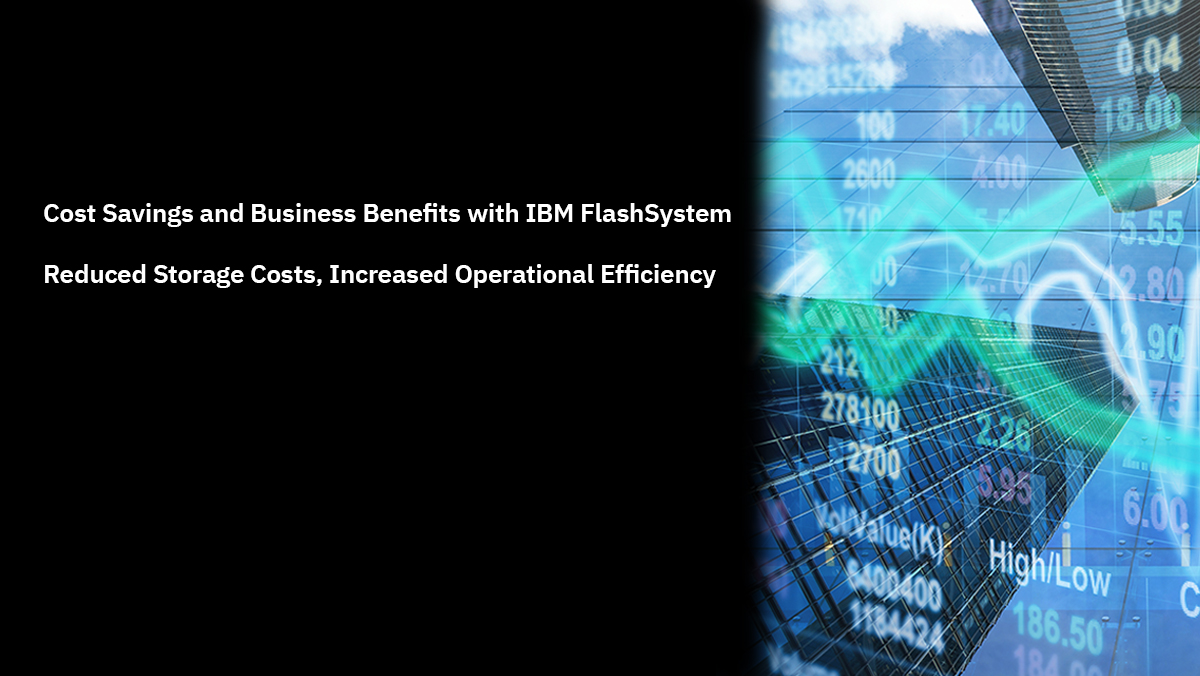 IBM commissioned @Forrester Consulting to evaluate the return on investment enterprises may realize by deploying FlashSystem. Learn how with IBM FlashSystem businesses can reduce storage costs, improve #dataresiliency, and reduce downtime: stwb.co/prlspcp