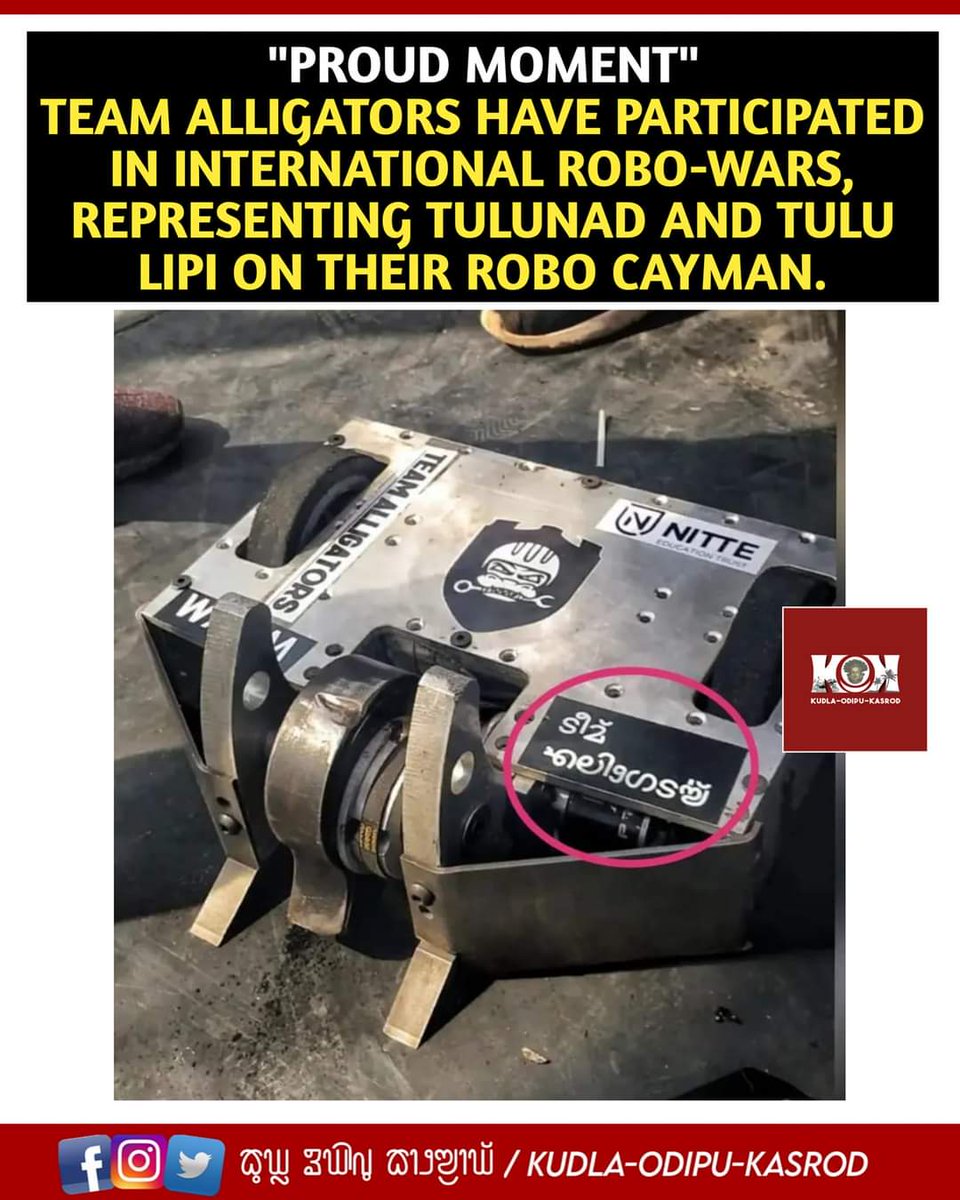 CouncilTuluvas's tweet image. Permeda Tuluver. 💪

#ReviveTuluScript
#TuluLipi

Tuluva youths have taken it upon them. 

Credit: Kudla-Odipu-Kasrod