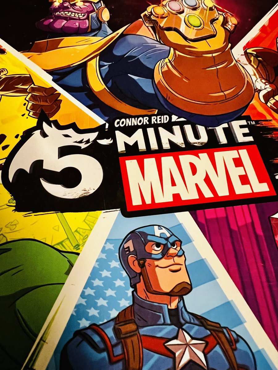 tabletoparcanum's tweet photo. Day 100: 5 Minute Marvel from @spinmastergames this is a fun light, chaotic retail time game. Having the timer app we recommend for a snarky Jarvis voice. Otherwise it’s in and out fun for your family or a filler game. #marvel #5minutemarvel #spinmasters #gameaday https://t.co/VFPN5m9Tb3