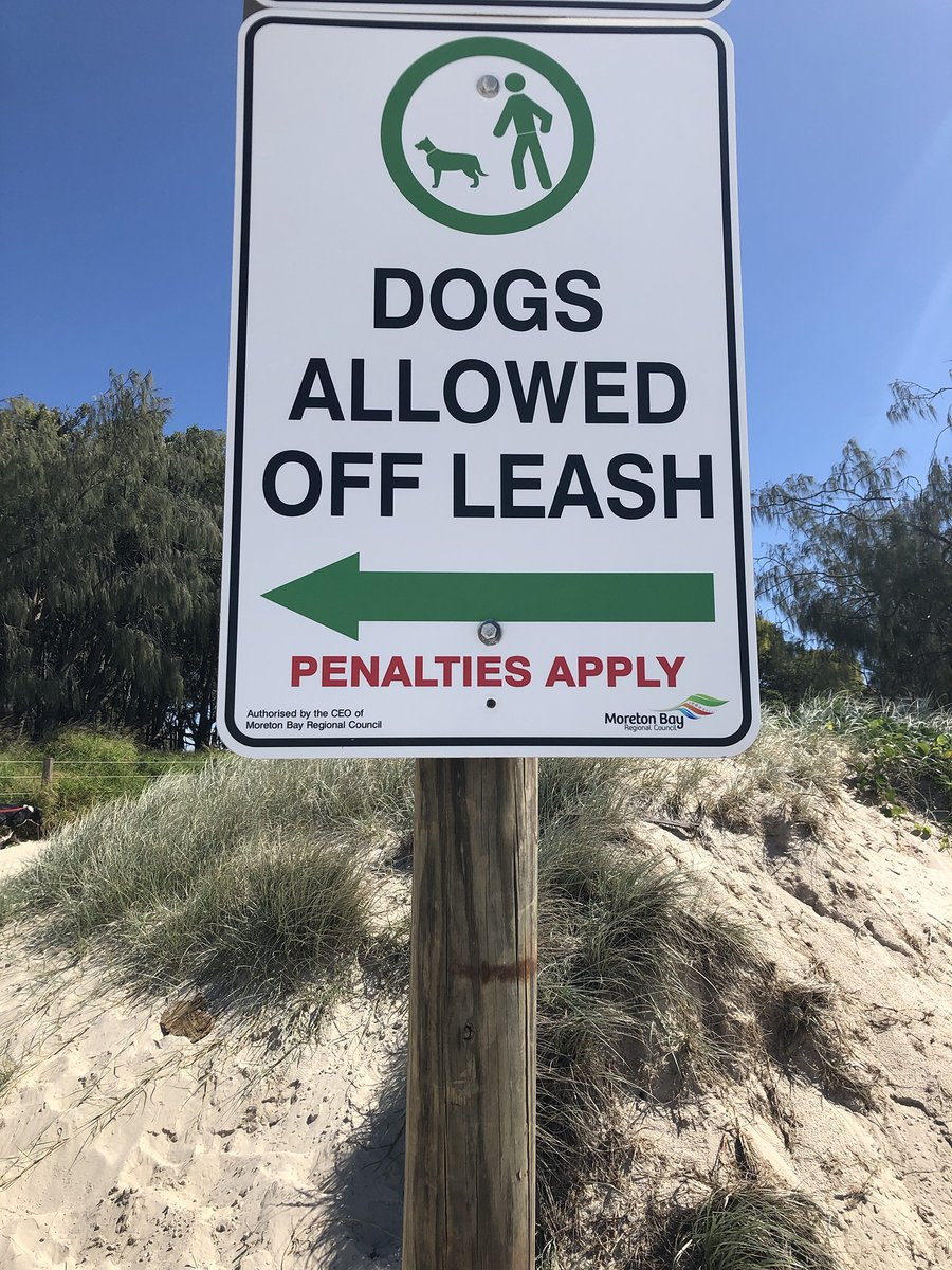 I'm trying to work out this sign, though. If dogs ARE allowed off leash...then what are the penalties all about? If we dare walk that way with our dog on a leash? Or without a dog?