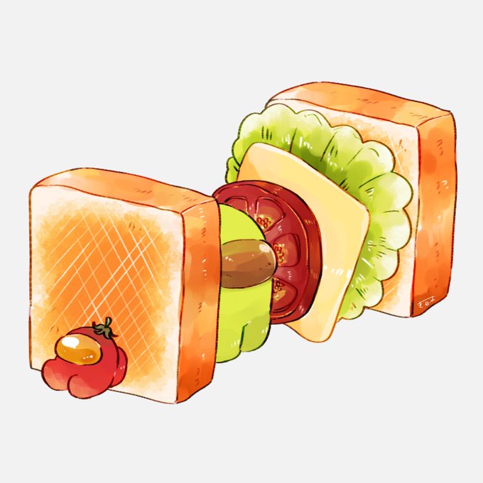 「サンドイッチ 蕃茄」のTwitter画像/イラスト(新着)｜4ページ目