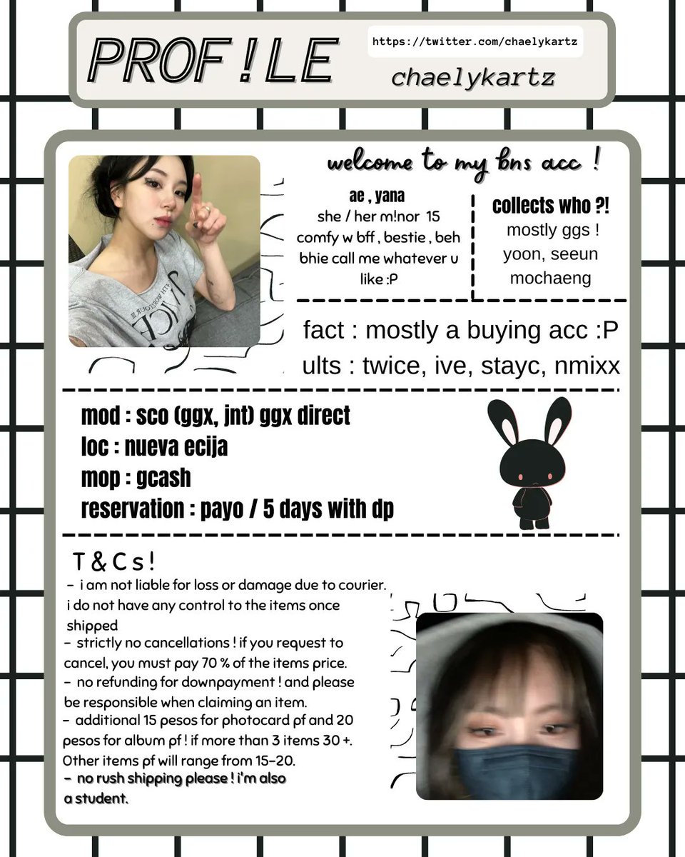 seeunpoca's tweet photo. โฆ welcome to chaelykartz ! โ
๐งท wishlist :
#aewantsandgets
โฆ hauls :
#aemails
๊ updates :
#aeanona
โฑ feedbacks :
#thxaeae
เฎ giveaways :
#aegivestoyou
check this before transacting !โช https://t.co/gzboCbjlo3