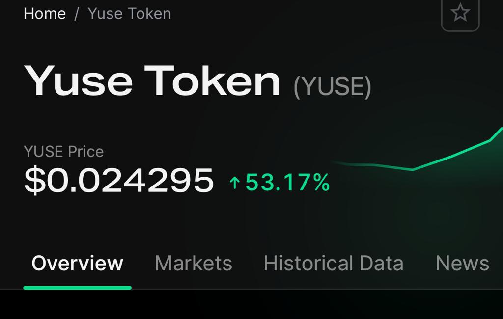 Yusesupport's tweet photo. YUSE PRICE  UPDATE

On 5th March : $0.009
On 8th April : $0.02

100% appreciation in one Month

Destination is the moon 🌙 🚀

Buy YUSE tokens today on @PancakeSwap by adding the official contract address from our website at https://t.co/Oe8qYsT0l8. 

#BSC 
#Yusetoken 
#100xgem https://t.co/QqX9NhPZVn