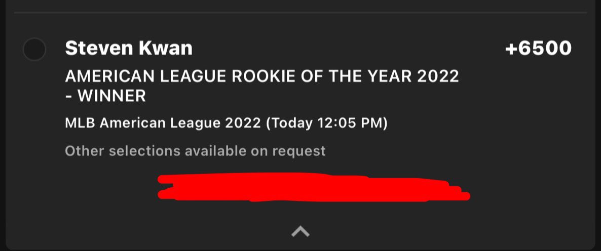 bighitterbilly's tweet photo. Steamed 🚂 down to < 20/1 at most (legal) shops…

A certain 📚 available in AZ/CO/NJ is still hanging 60/1👀

Priced behind several injured players who won’t debut for months (Rutschman/Baz/Jung/Greene/Pearson)

🤷🏼‍♂️🤷🏼‍♂️🤷🏼‍♂️🤷🏼‍♂️🤷🏼‍♂️

#ForTheLand #gamblingtwitter #freepicks #bighittersONLY https://t.co/Oa3U99CBIh