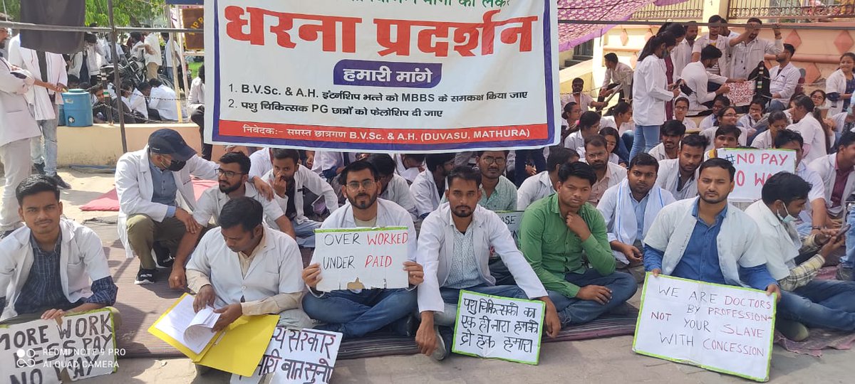 आखिर ऐसा भेदभाव क्यों ?
इंटर्न पशु चिकित्सक भत्ता भी मेडिकल इंटर्न चिकित्सक के समान होना चाहिए।
#UP_Vet_Stipend 
#DUVASU_Mathura 
#SVPUAT_Meerut 
<a href="/dharampalbjpmla/">Dharampal Singh</a> <a href="/pdevendra/">Devendra Pandey</a> <a href="/sudhirk_garg/">Sudhir Garg</a> <a href="/myogiadityanath/">Yogi Adityanath</a> <a href="/PMOIndia/">PMO India</a> <a href="/PRupala/">Parshottam Rupala</a> <a href="/drsanjeevbalyan/">Dr. Sanjeev Balyan</a> <a href="/anandibenpatel/">Anandiben Patel</a> <a href="/ANINewsUP/">ANI UP/Uttarakhand</a> <a href="/News18UP/">News18 Uttar Pradesh</a>