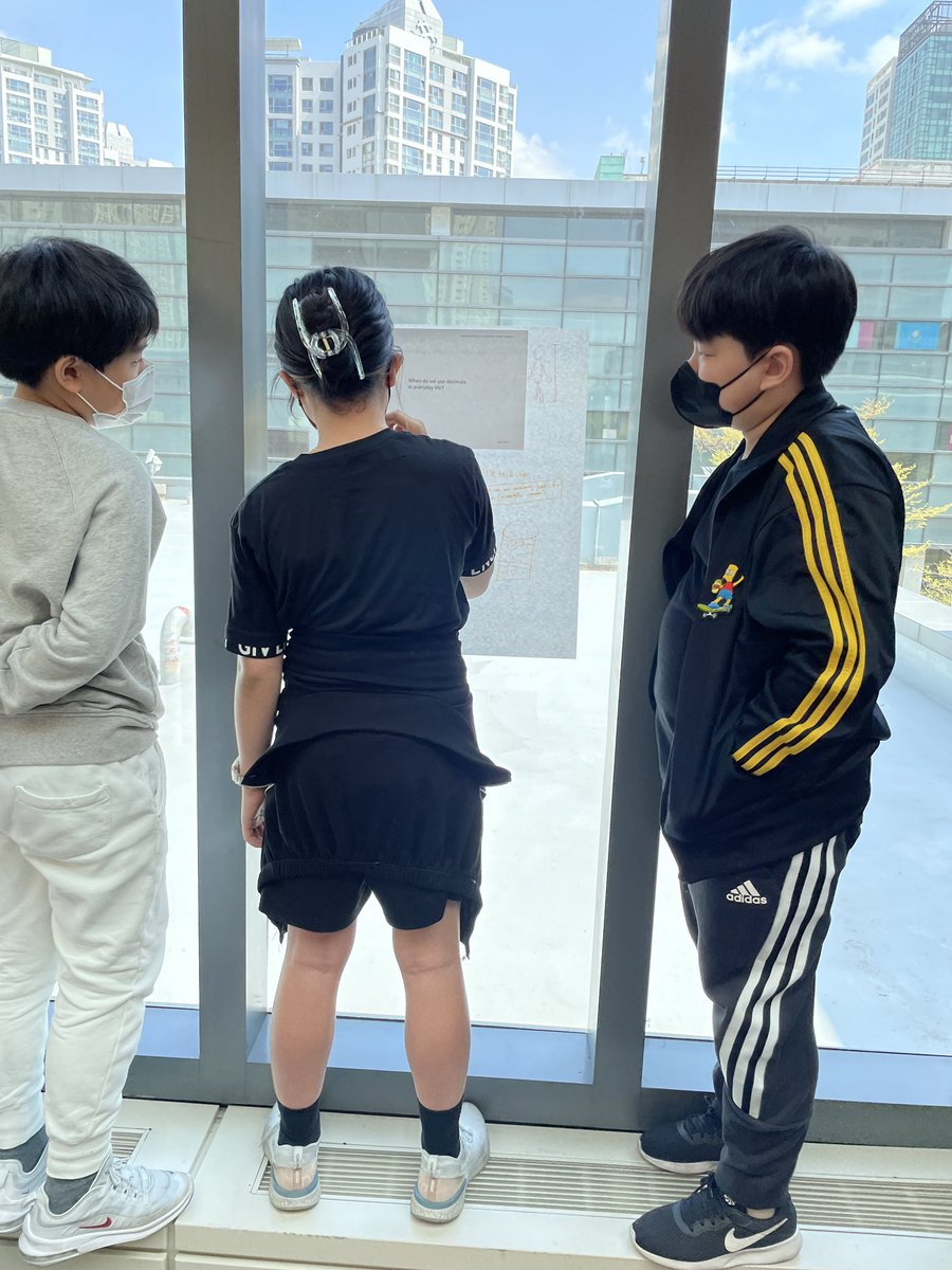 MelissaFleck8's tweet image. Tuning into what we know about fractions. Students use vertical posters to share their ideas and reflect on which questions were most challenging. #pypmath #grade5 @OlsonSKelly