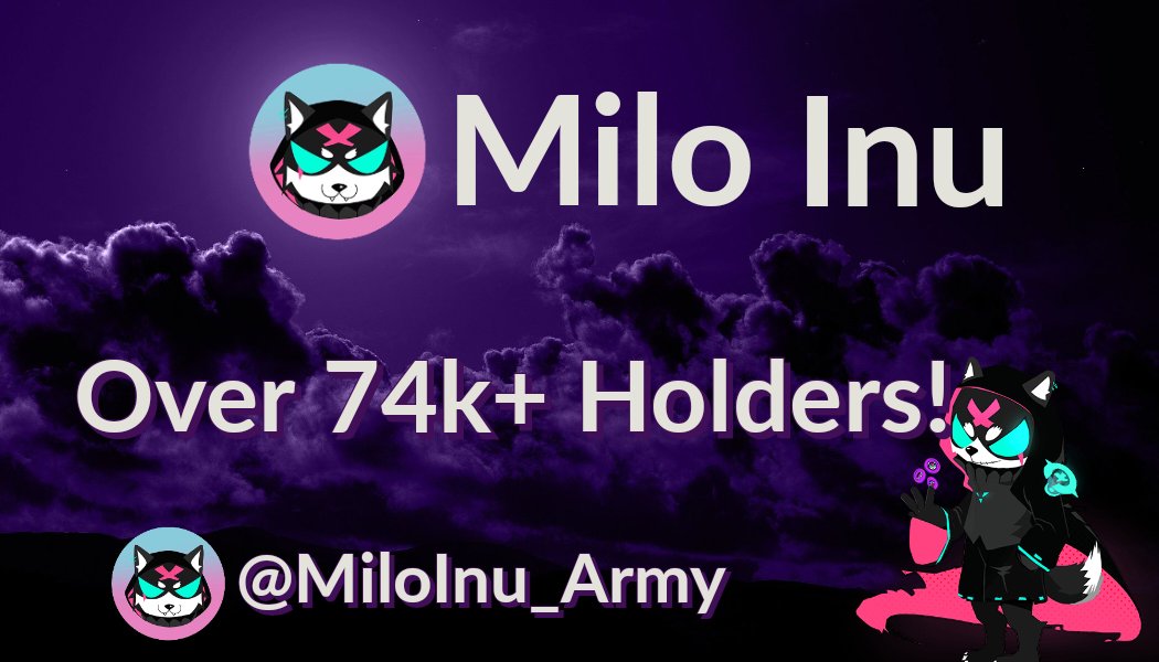 MiloInu_Army's tweet photo. 💎💎Follow @MiloInu_Army!!!💎💎
🔥🔥🔥Over 74k+ Holders!!!🔥🔥🔥
🚀🚀Join The Best Dog Army!🚀🚀
#MILO #BNB #MiloInuArmy #Crypto #MANA #ADA #Polygon #ETH #SOL #BabyDoge #blockchain #cryptocurrency #APECOIN #Cardano #AVAX #MiloInu_Army #Bitcoin #Solana #XRP https://t.co/Tn84w78TJU