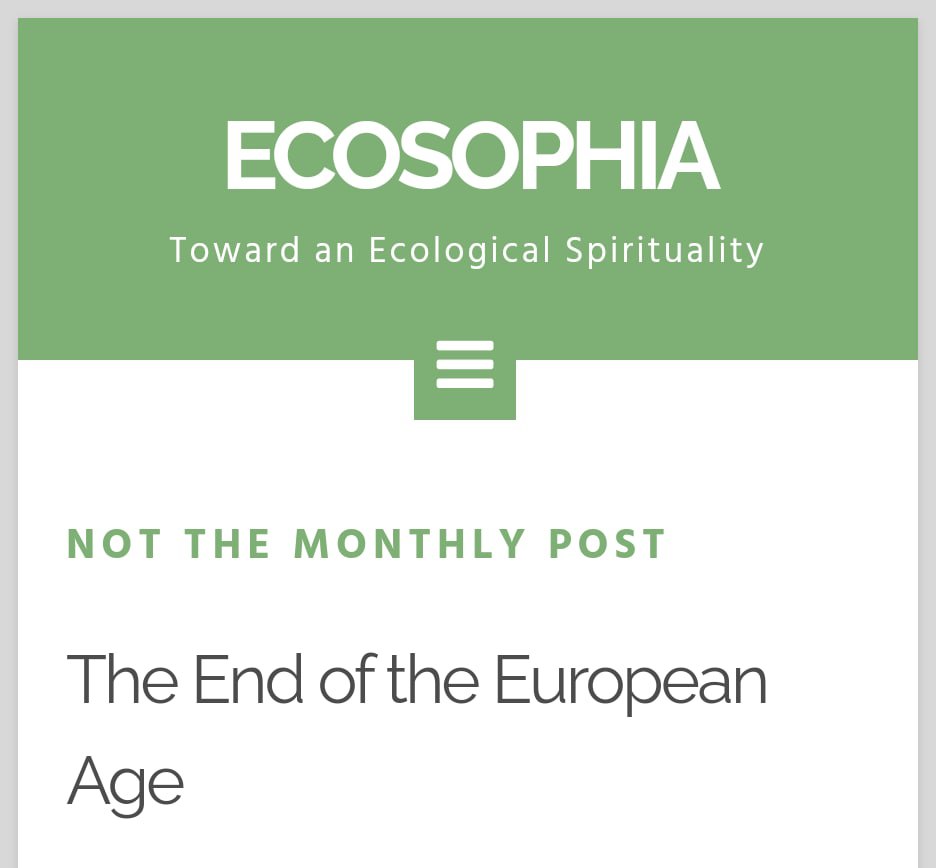 sidhsriofficial's tweet photo. "Sclerotic, fussy, entitled, clinging to the shabby dignity of an age of empire that’s fading in history’s rearview mirror, and weighed down by demographic contraction ....... Europe is the past, not the future." 
#ecosophia
#Europe
https://t.co/FmMJfZkAYV
https://t.co/860BqTMgLM https://t.co/pqtI4J88JL